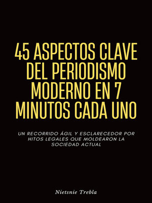 cover image of 45 Aspectos Clave del Periodismo Moderno en 7 Minutos Cada Uno